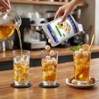 Step by step guide to rehydrating and brewing aromatic fruit tea with CHAVI freeze-dried longan