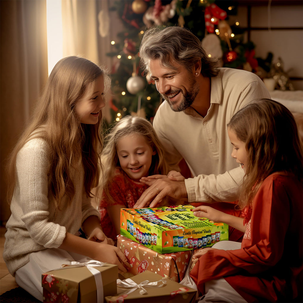 CHAVI Freeze Dried Exotic Tropical Fruits | Gift Box of 10 Bags