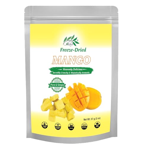 CHAVI freeze-dried mango 2 oz pouch with crispy golden fruit slices