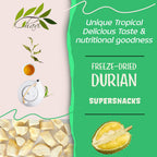 CHAVI Freeze-Dried Durian (King of Fruits) - 2 Oz - Healthy 1 Ingredient Superfood - Family Supersnacks - No Added Sugars or Preservatives - Non-GMO, Vegan, Gluten-Free…