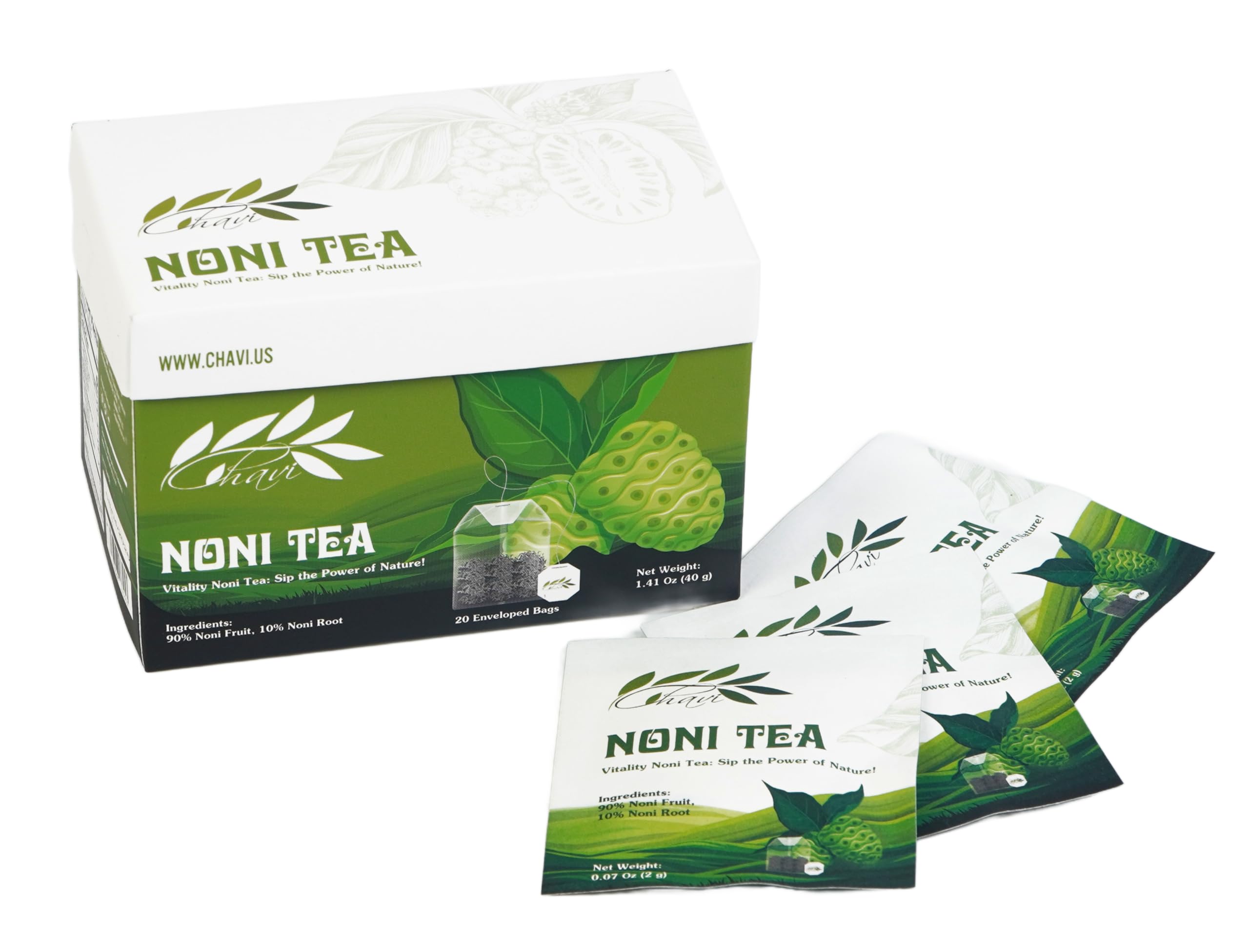 CHAVI Noni Tea | 20 Tea Bags per Box