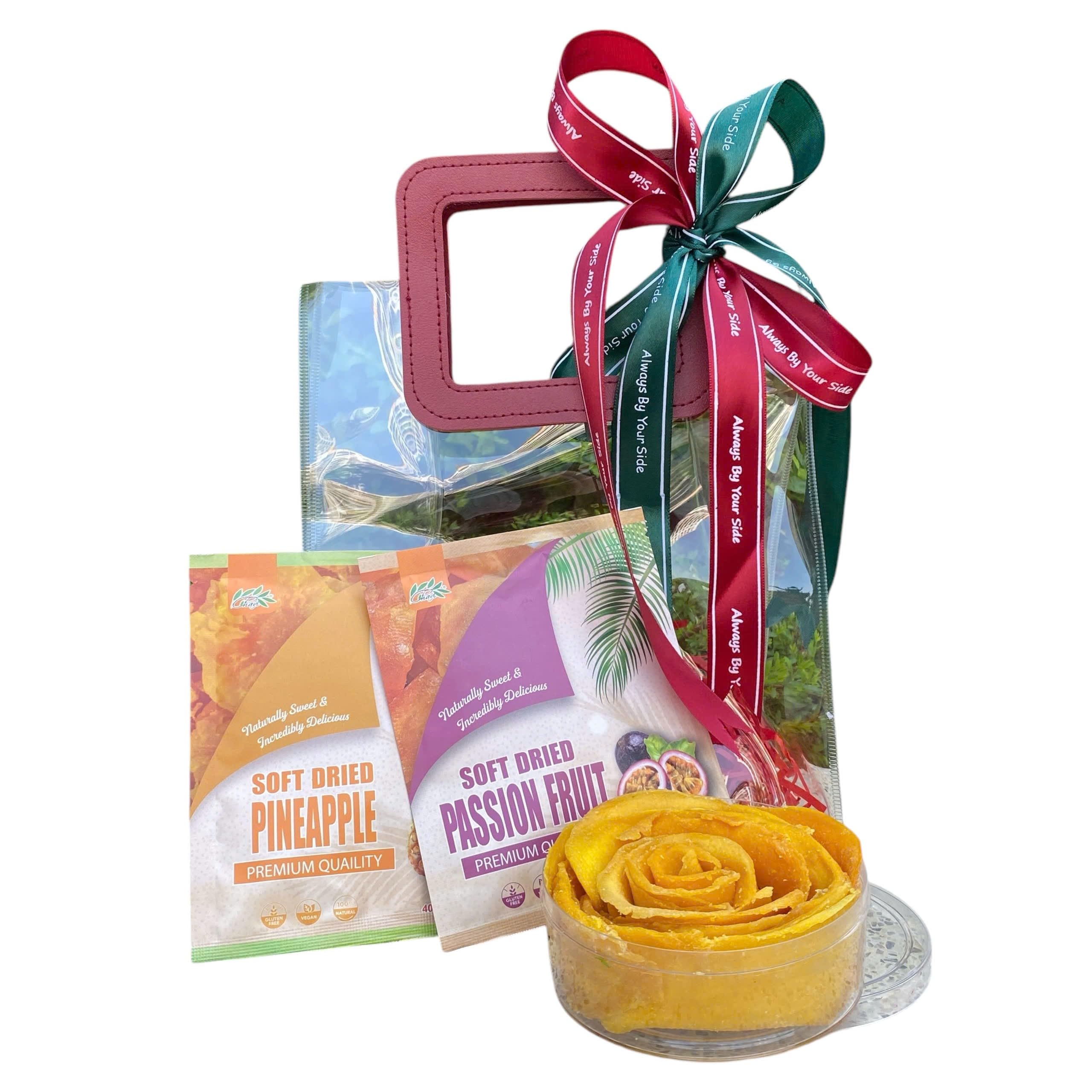 Premium Blossom Gift Bag of Exotic Tropical Soft Dried Fruit