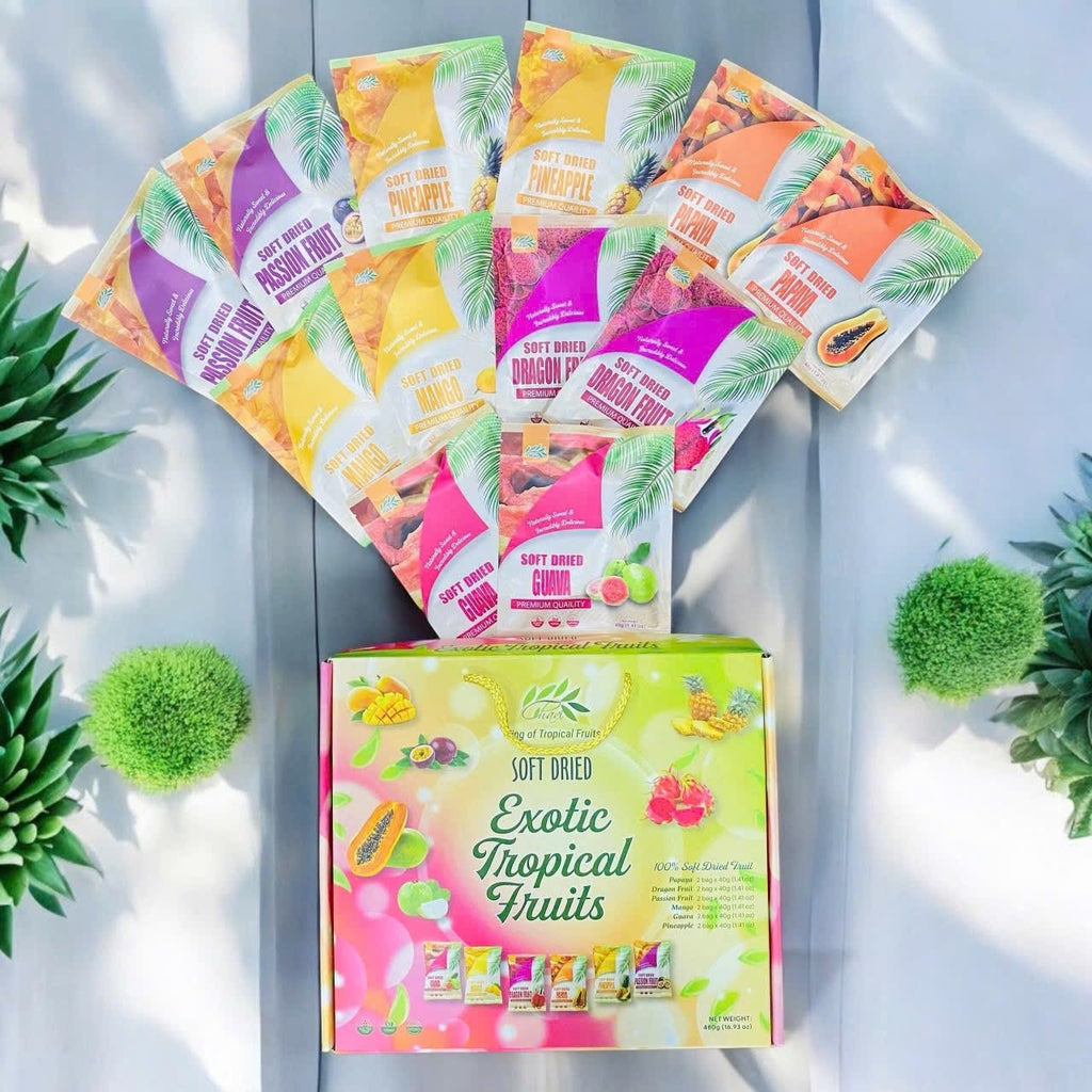 CHAVI Soft Dried Exotic Tropical Fruits | Pack of 12