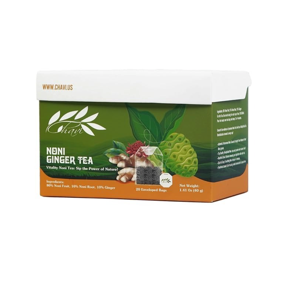 CHAVI Noni Tea (Ginger, Pack of 1)