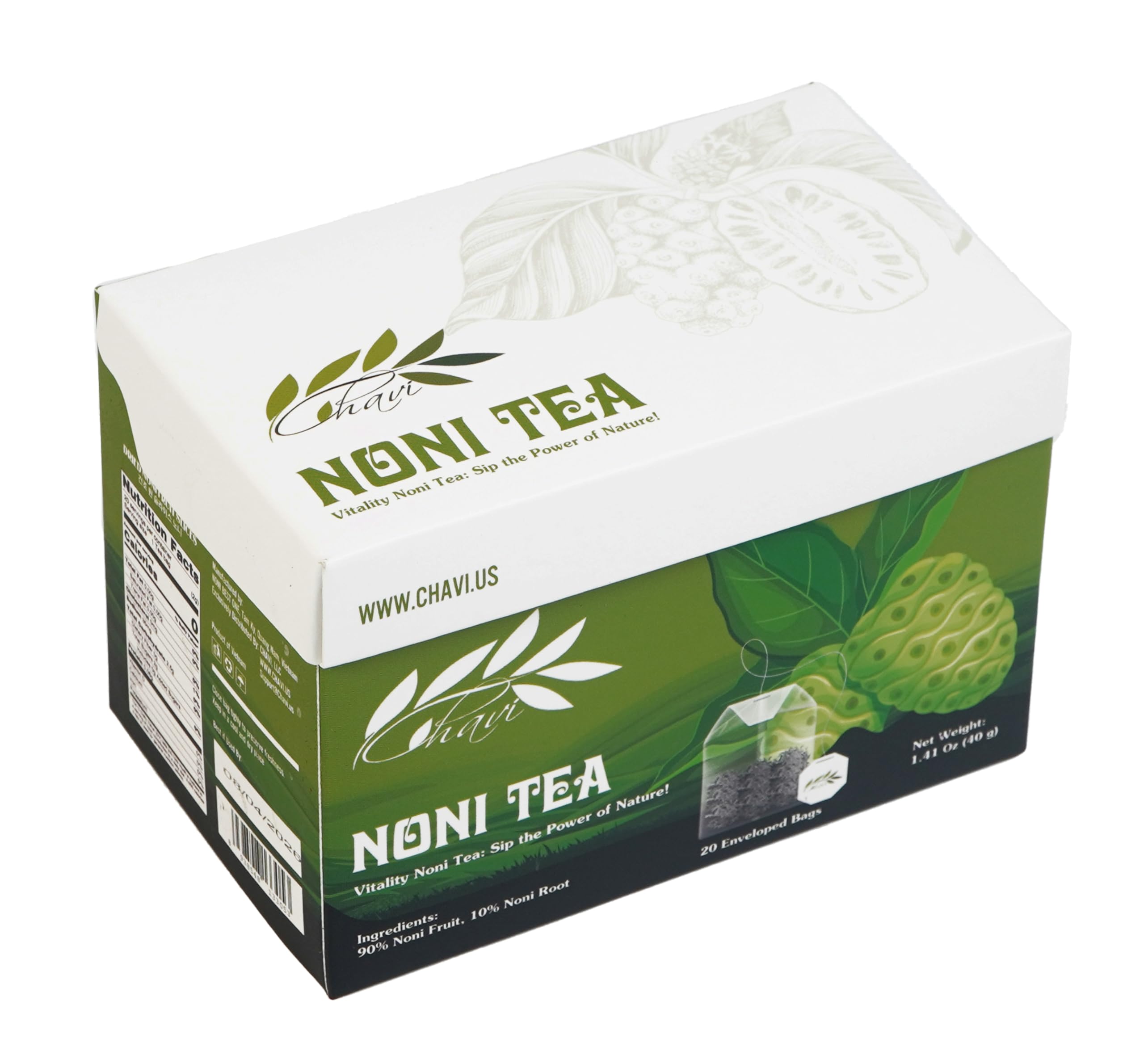 CHAVI Noni Tea | 20 Tea Bags per Box