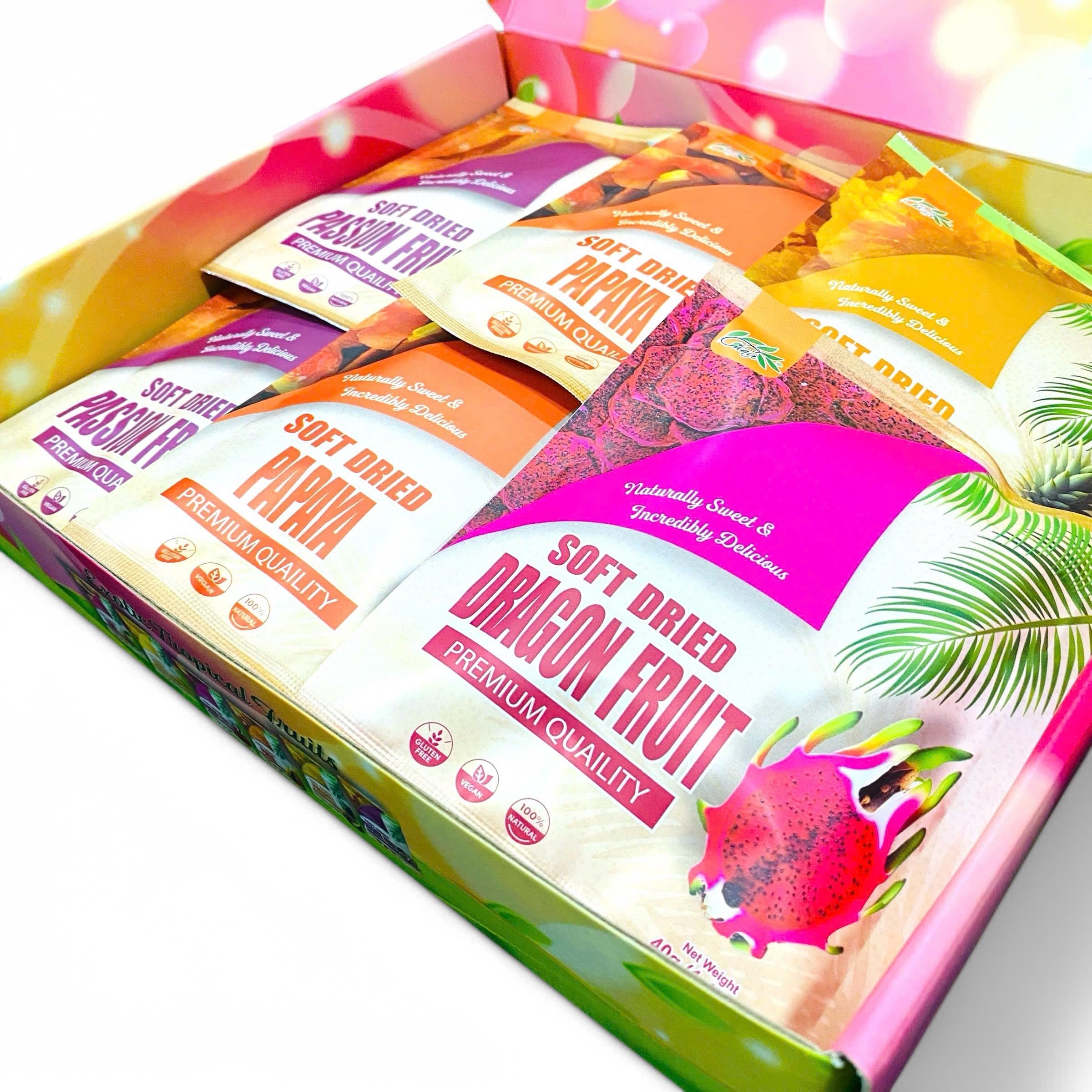 CHAVI Soft Dried Exotic Tropical Fruits | Pack of 12