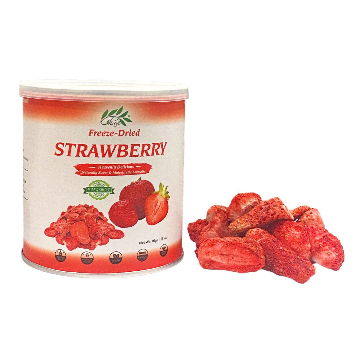 CHAVI Freeze Dried Fruits - Mixed | 6 in 1 | No Added Sugars or Preservatives - Non-GMO, Vegan, Gluten-Free | Gift Box | 230 g | 8.1 oz | 6 Cans